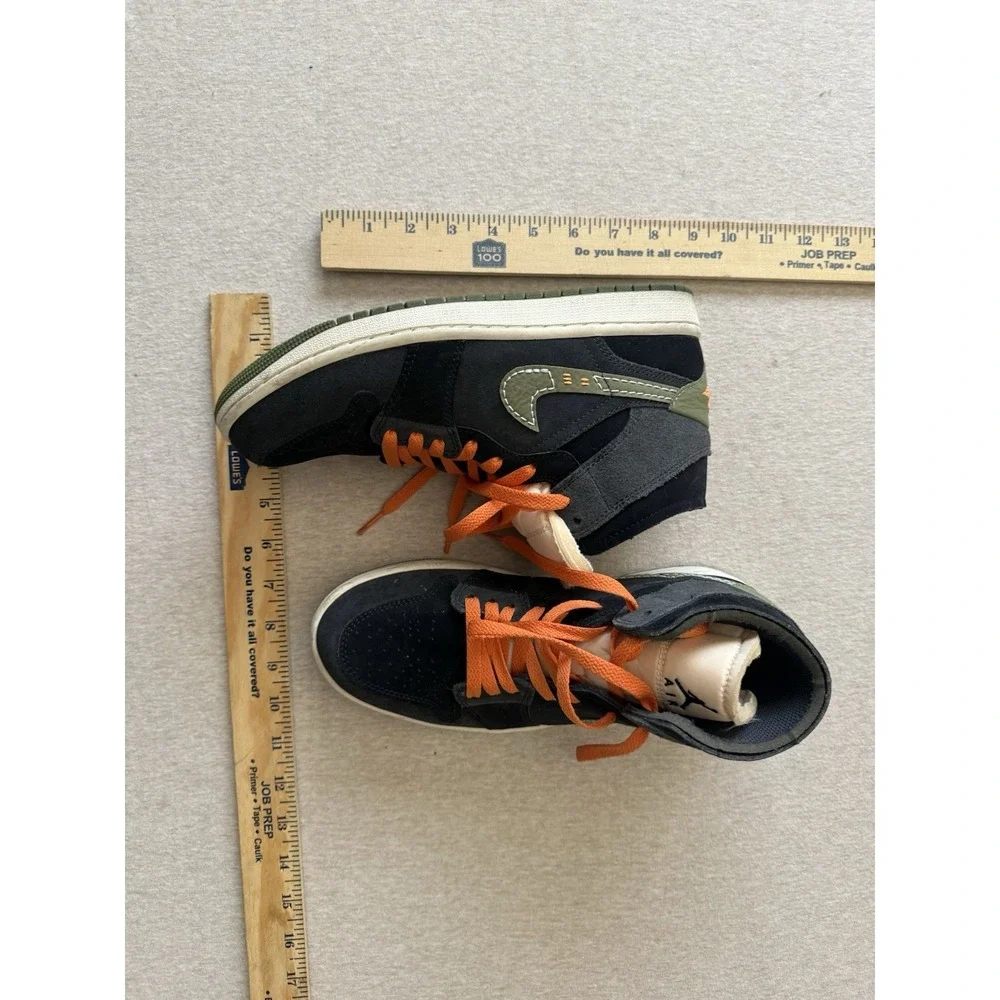 air jordans size 8 mens Black Orange Green